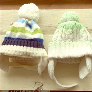 Bundle of two baby hats